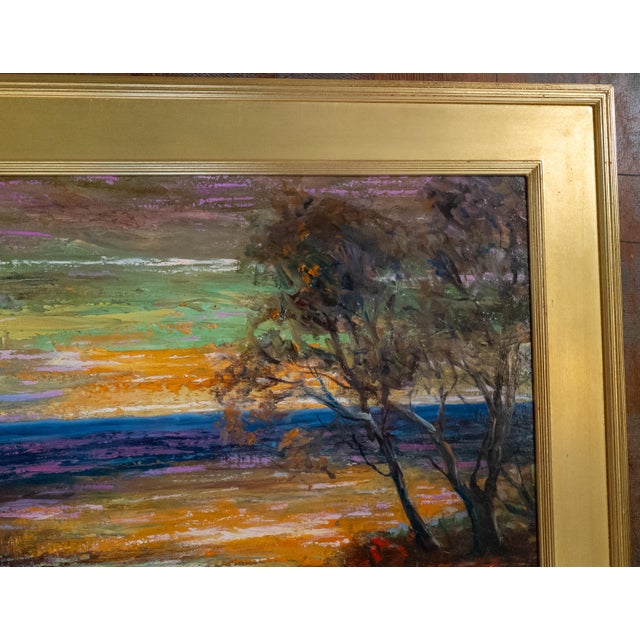 Mid-Century American Impressionist Landscape Painting of Mexico Coast by Walter Bailey For Sale - Image 4 of 15