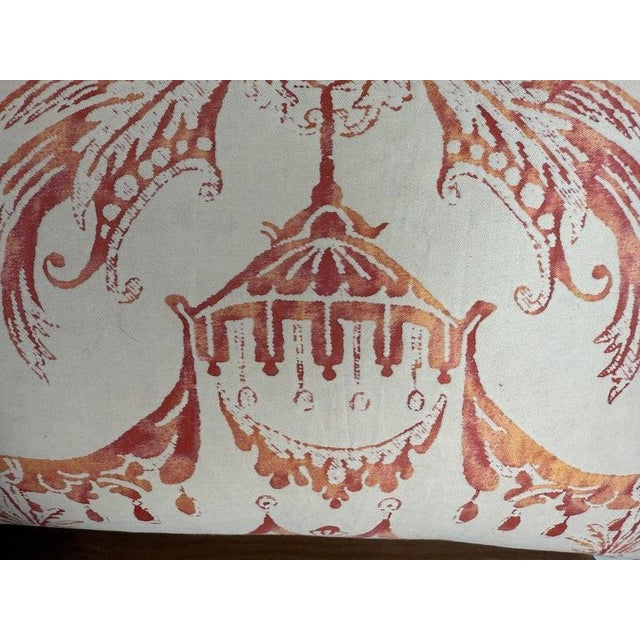 Pair of Decorative Pillows by Mariano Fortuny, Cotton and Linen, Italy For Sale - Image 4 of 8