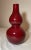 Chinese Vintage Handmade Original Sang De Boeuf Chinese Red Oxblood Pottery Gourd Vase For Sale - Image 3 of 9