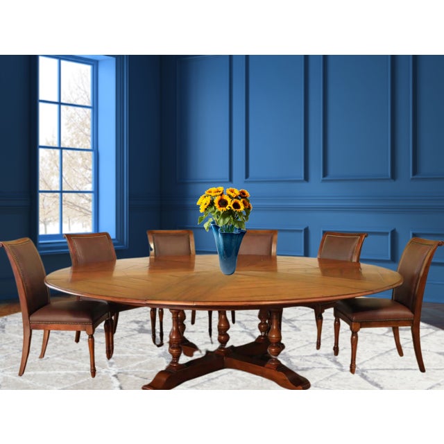 Large Blue Murano Ruffled Art Glass Vase For Sale - Image 9 of 12