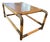 1970s Bamboo & Brass Coffee Table For Sale