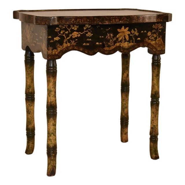 Circa 1960's Chinoiserie Side Table From England For Sale