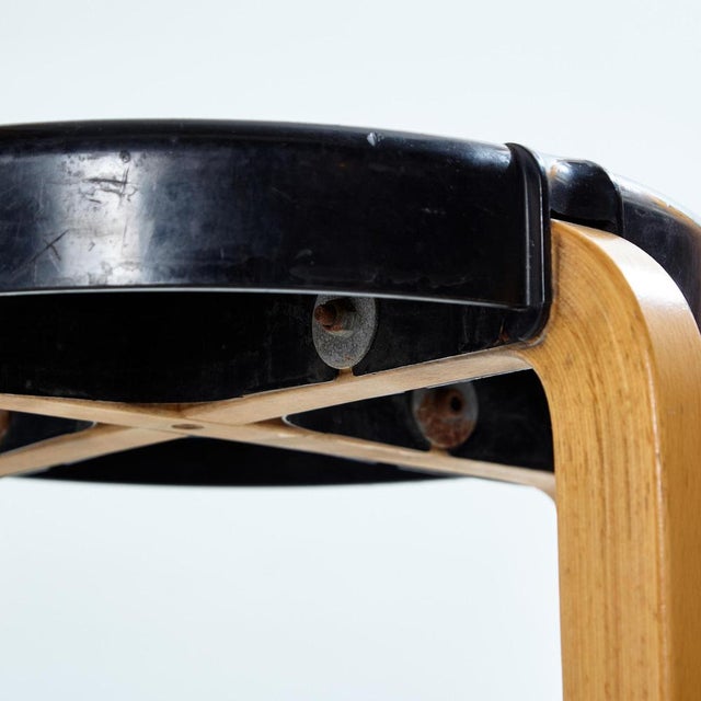 Wood Stool from Kembo Holland, 1980s For Sale - Image 7 of 11