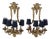 Renaissance Style Wall Sconces in Cast Bronze, Italy, 1940s, Set of 2 For Sale