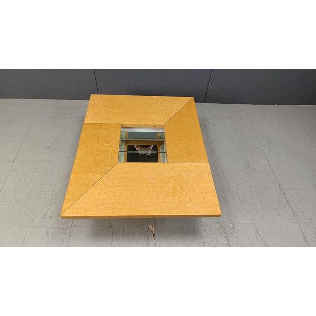 Vintage Ash Coffee Table attributed to Paul Michel, 1970s For Sale - Image 11 of 18