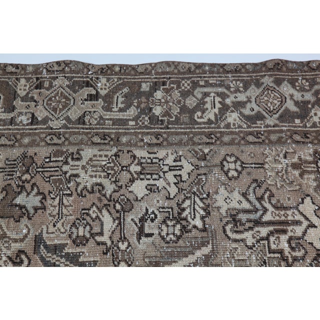 Hand-Knotted Persian Heriz Rug, Mid 20th Century Masterpiece Fllor Rug -5' 10'' X 8' For Sale - Image 11 of 11