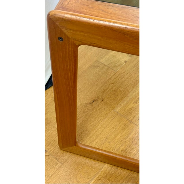 Mid 20th Century Mid Century Danish Modern Teak and Glass Console Table For Sale - Image 5 of 11