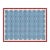 Handmade Cotton Vegetable Dyed Rug, Sky Blue and Pink Geometric Dhurrie-8'x10' For Sale