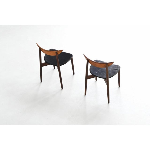 Black Dining Chairs in Rosewood by Harry Østergaard for Randers Møbelfabrik, 1960, Set of 2 For Sale - Image 8 of 18