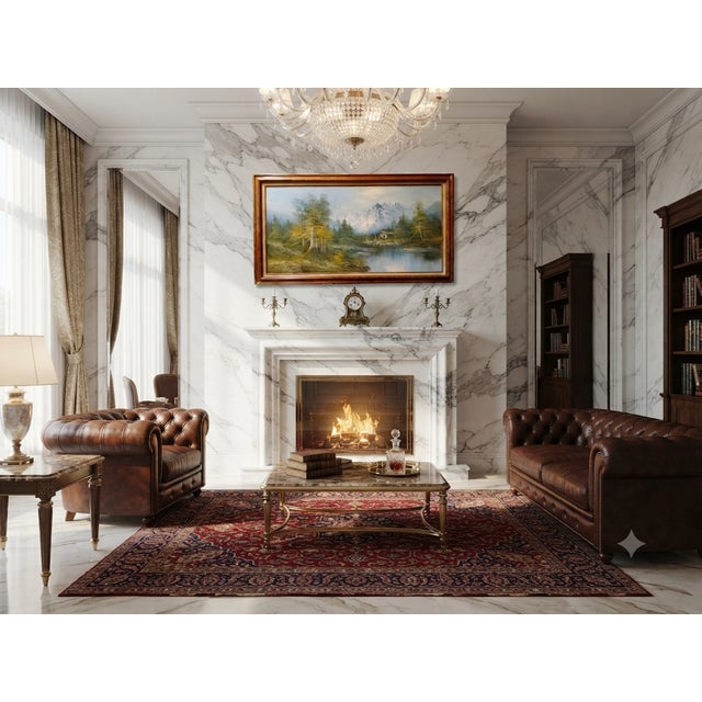 The Willi Bauer Large Impressionist Painting is a unique and original piece of art created by the artist himself. Handmade...