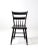 Antique Primitive Black Plank Seat Chair For Sale - Image 4 of 9