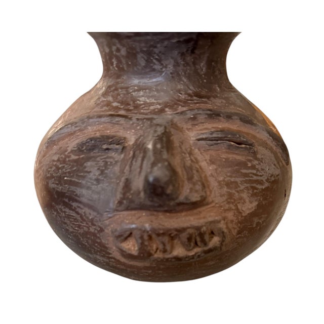 Mid-Century Modern Vintage Anthropomorphic Earthenware Effigy Vessel For Sale - Image 3 of 11