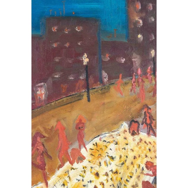 Modern Sirio Pellegrini, The Celebration, Painting, 1965 For Sale - Image 3 of 5