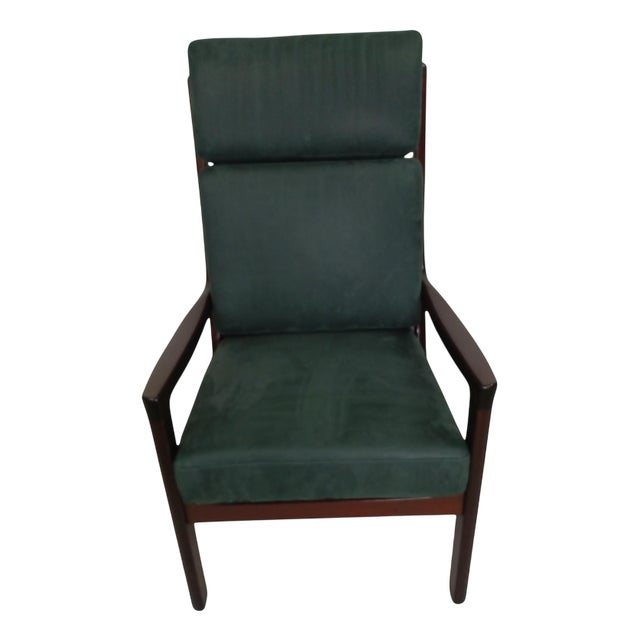 Mahogany Lounge Chair by Ole Wanscher, 1960s For Sale