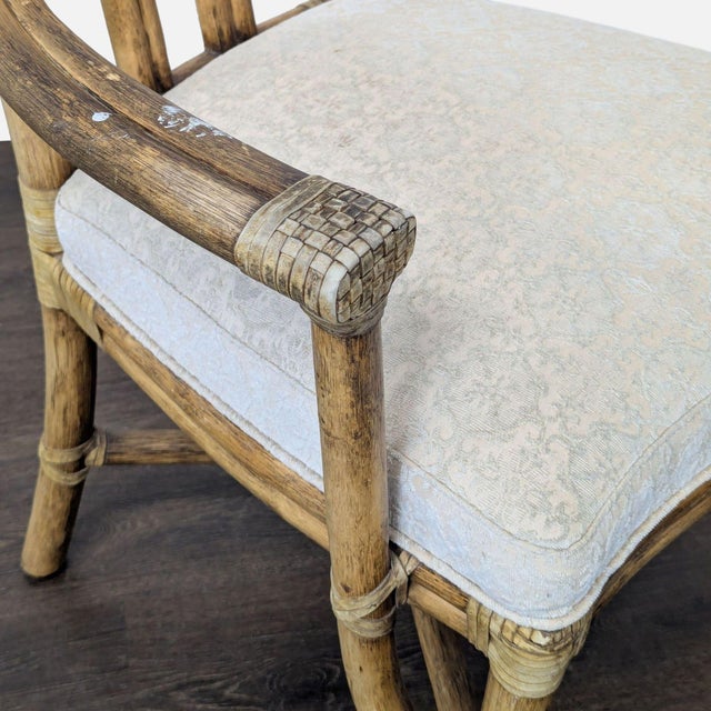 Set of Ten McGuire Bamboo Dining Chairs For Sale - Image 16 of 18