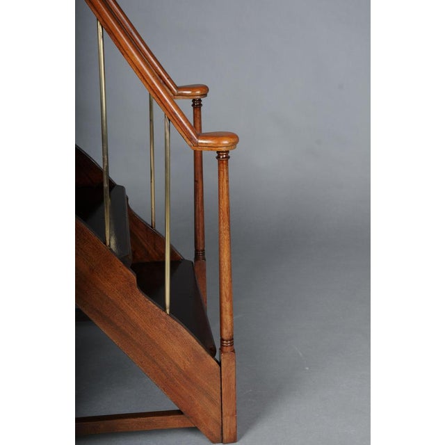 English Library Ladder in Mahogany, 20th Century For Sale - Image 13 of 18