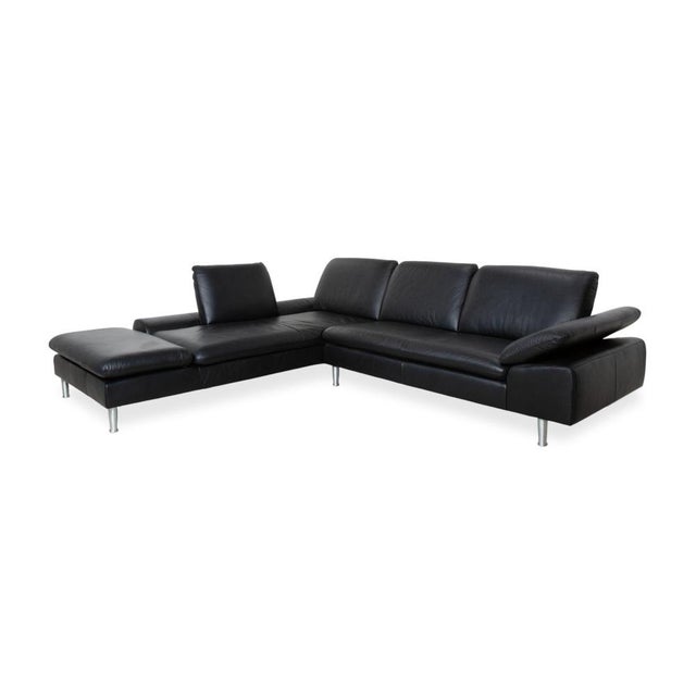 Loop Corner Sofa in Black Leather from Willi Schillig For Sale - Image 4 of 18