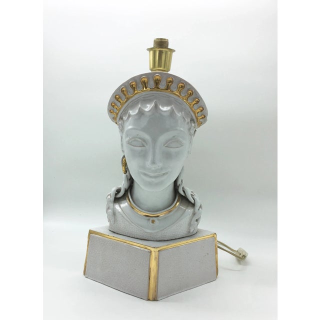 Mid-Century Ceramic Table Lamp For Sale - Image 4 of 7