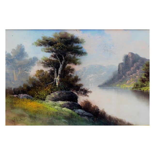 Early 20th Century Tonalist Pastel Landscape Beautiful tonal landscape, c.1915, by pastel artist William Henry Chandler...