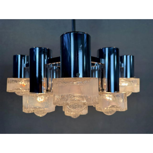 Vintage Italian Design Chandelier For Sale - Image 11 of 11