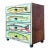 Vintage Hand Painted Fish Table Top Chest For Sale
