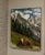 Cow in the Swiss Alps, Oil Painting by Nancy Van Ness Great gift, ready to hang, gallery art edges. A cow lounges on a...