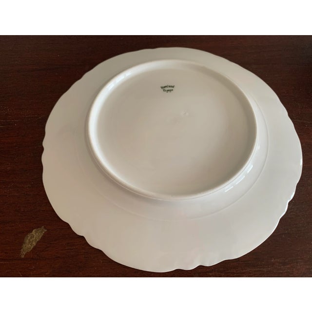 Traditional Haviland Limoges France Ranson Blank White 5 Piece Place Setting Dinnerware Bone China Scalloped For Sale - Image 3 of 10