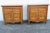 Wood Hickory French Carved Nightstands Side End Bedside Tables a Pair For Sale - Image 7 of 13