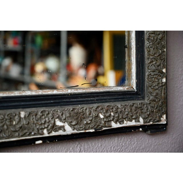 Large Antique Louis Philippe Bohemian Mirror, 1920s For Sale - Image 6 of 13