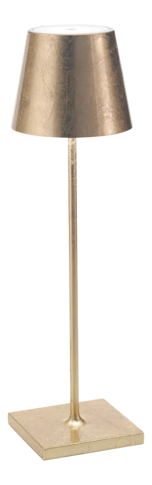 Zafferano Poldina Pro Rechargeable Lamp in Gold Leaf