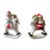 Vintage Mr. & Mrs. Claus Christmas Horse Rockers For Sale