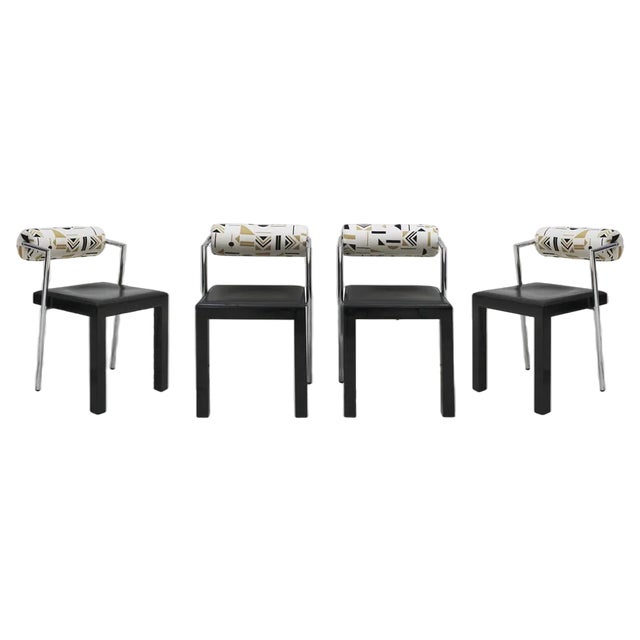 Dining Chairs from Saporiti Italia, 1980s, Set of 4 For Sale