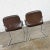 Vintage Modern Vecta Contract Brown Leather & Chrome Cantilever Pair of Chairs For Sale - Image 9 of 13