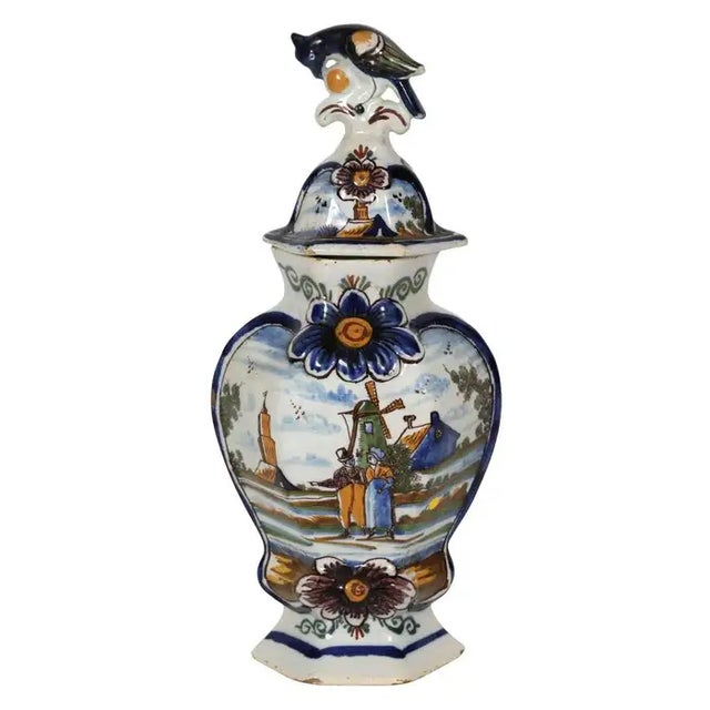 Mid 18th Century A Five-Piece Delft Garniture Set, Ca. 1759 For Sale - Image 5 of 7
