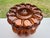 Amber 1960s Mid 20th Century Hand-Blown Amber Art Glass Pumpkin Melon Ribbed Lamp Shade 4" Fitter For Sale - Image 8 of 10
