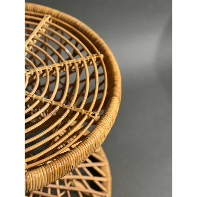 Vintage Rattan Coffee Table Palma attributed to Tinek, in Flawless conditions. Designed from 2000 This piece is attributed...