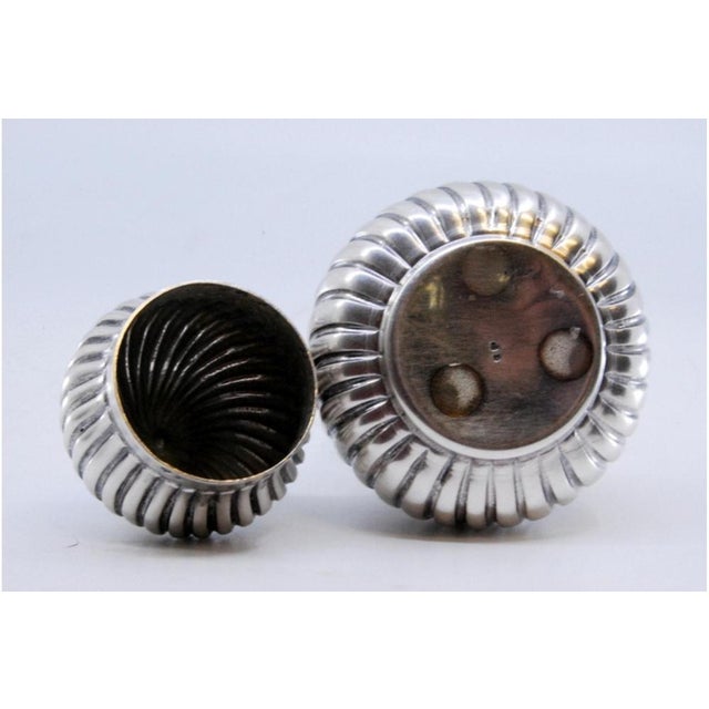 Silver Lighter with Knob Top and Removable Lid For Sale - Image 10 of 11