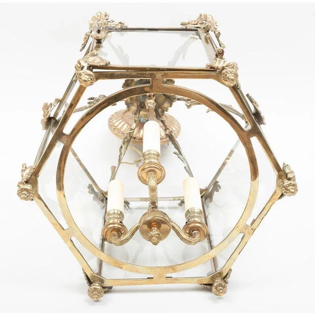 Rococo Late 19th Century Louis XV Style Gilt-Bronze Three-Light Hall For Sale - Image 3 of 8