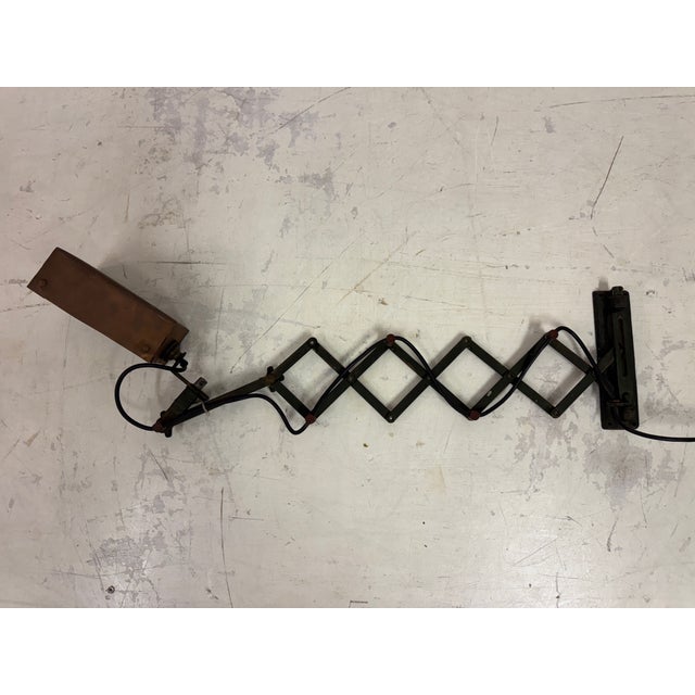 Mid-Century Industrial Workshop Lamp from Concertina, 1950s For Sale - Image 4 of 14