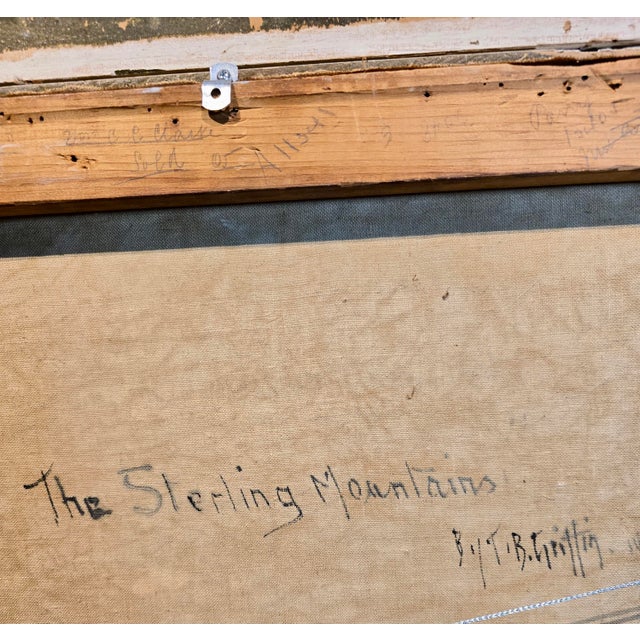 Thomas Bailey Griffin -Landscape W/ River on a Sunny & Cloudy Day -Oil Painting For Sale - Image 11 of 12