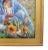 Woman gathering flowers oil painting on artist board by listed artist Silvio Silvestri (1948-2018.) Silvestri was a plein-...