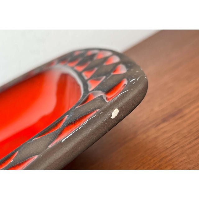 Ceramic Large Mid-Century Modern Danish Studio Pottery Bowl from Frank Keramik, 1960s For Sale - Image 7 of 18