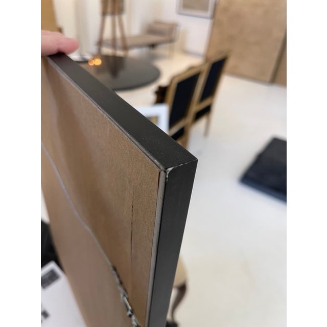 Contemporary Untitled #28, Framed Abstract Mixed Media, Neutral Minimalist Wall Art For Sale - Image 3 of 4