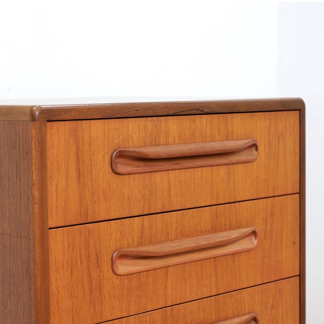 Paint 1960s Mid Century Teak Fresco Tall Boy Dresser by Vb Wilkins for G Plan For Sale - Image 7 of 8