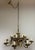 Mid-Century Modern Large Bronze and Brass Chandelier, 1950s For Sale - Image 3 of 5