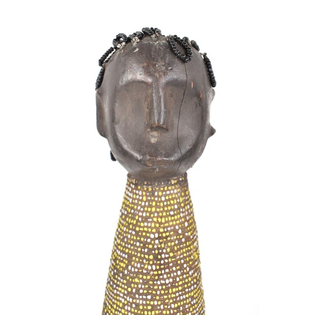 Early 20th Century Nyamwezi Beaded Doll on Custom Base Tanzania For Sale In Denver - Image 6 of 6