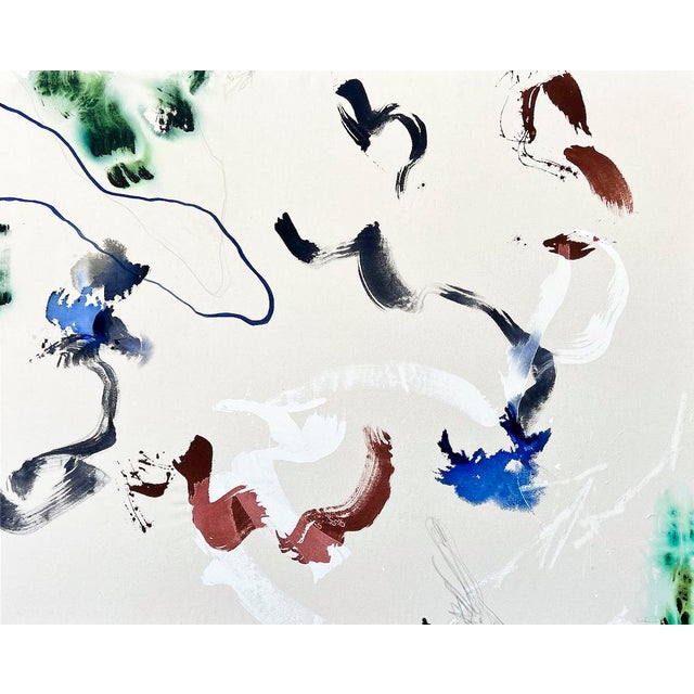 Original. Ink + acrylic + latex + lead on raw canvas. 48x60 inches. "It takes enormous trust and courage to allow yourself...