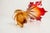 Murano glass vase designed by Fratelli Toso and bearing the original Murano label in orange and red. It is in wonderful...
