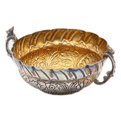 Embossed Silver Wine Rack For Sale