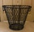 American Large Antique Early 20th Century Heavy Gauge Industrial Wire Work Basket With Handles for Garden or Hearth For Sale - Image 3 of 17